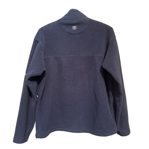 Timberland Weather Gear fleece Men’s Medium 1/4 zip jacket; navy; Vintage, USA. - Picture 2 of 13